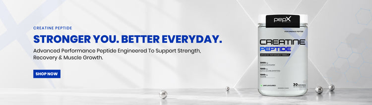 Shop PEPX Creatine Peptide to support strength, recovery and muscle growth.