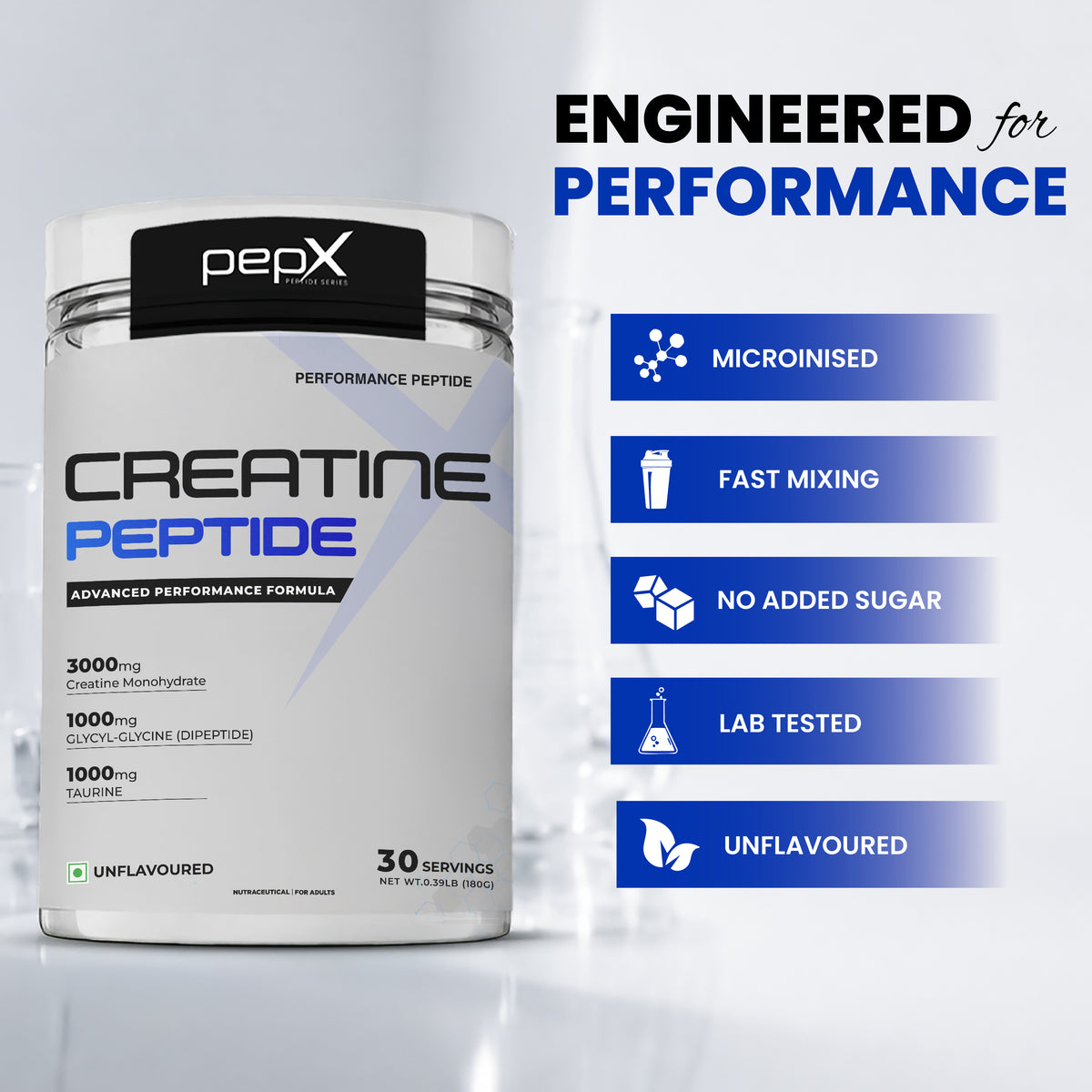 Key points of PEPX Creatine Peptide Unflavored