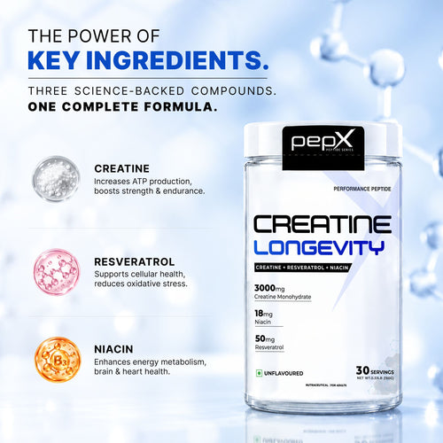 key ingredients pf pepx creatine longevity