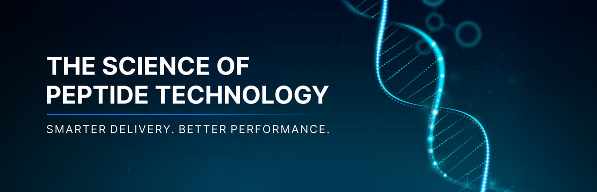 THE SCIENCE OF PEPTIDE TECHNOLOGY' and 'SMARTER DELIVERY. BETTER PERFORMANCE.