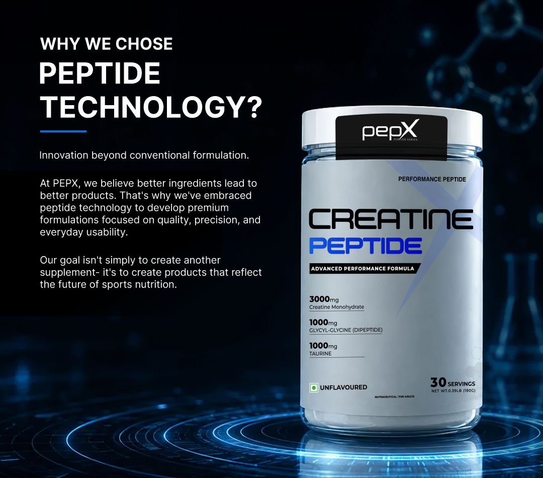 PEPX Creatine Peptide supplement for performance and recovery.